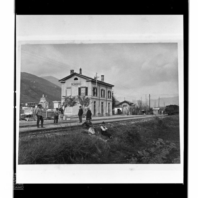 La stazione di Nembro nel 1911
