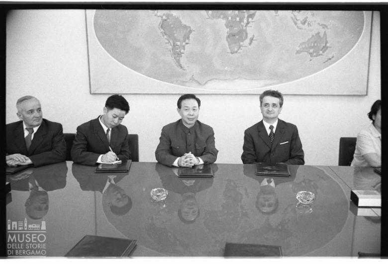 Conferenza stampa con Shen Ping e Vittorino Colombo